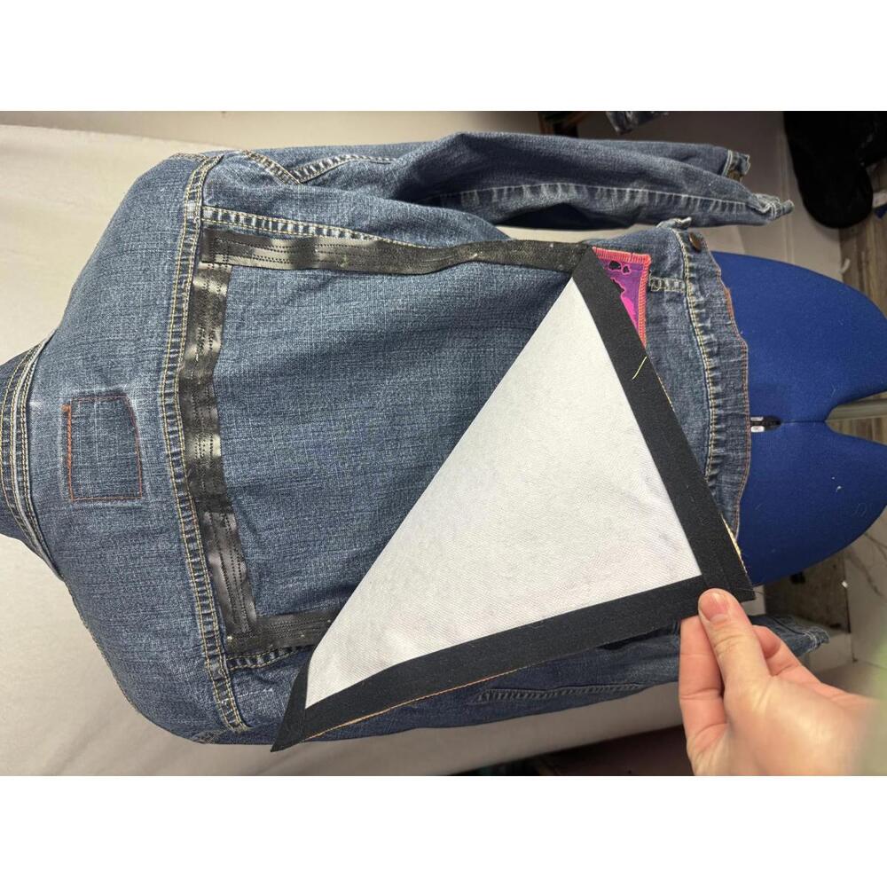 two face threads upcycled levi’s denim jacket int… - image 2